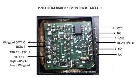 rfid reader pinout|em18 rfid reader pinout.